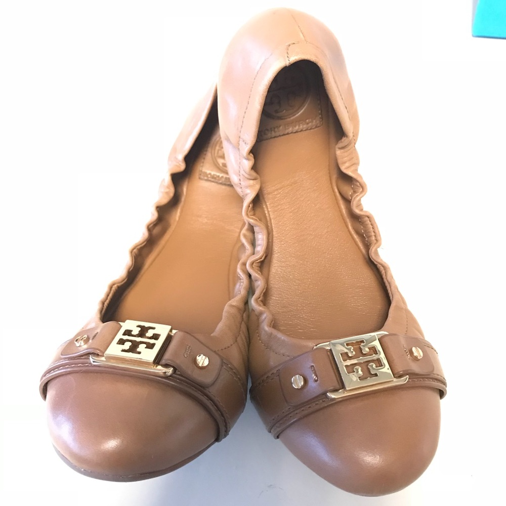 Tory Burch Royal Tan Ambrose Flats